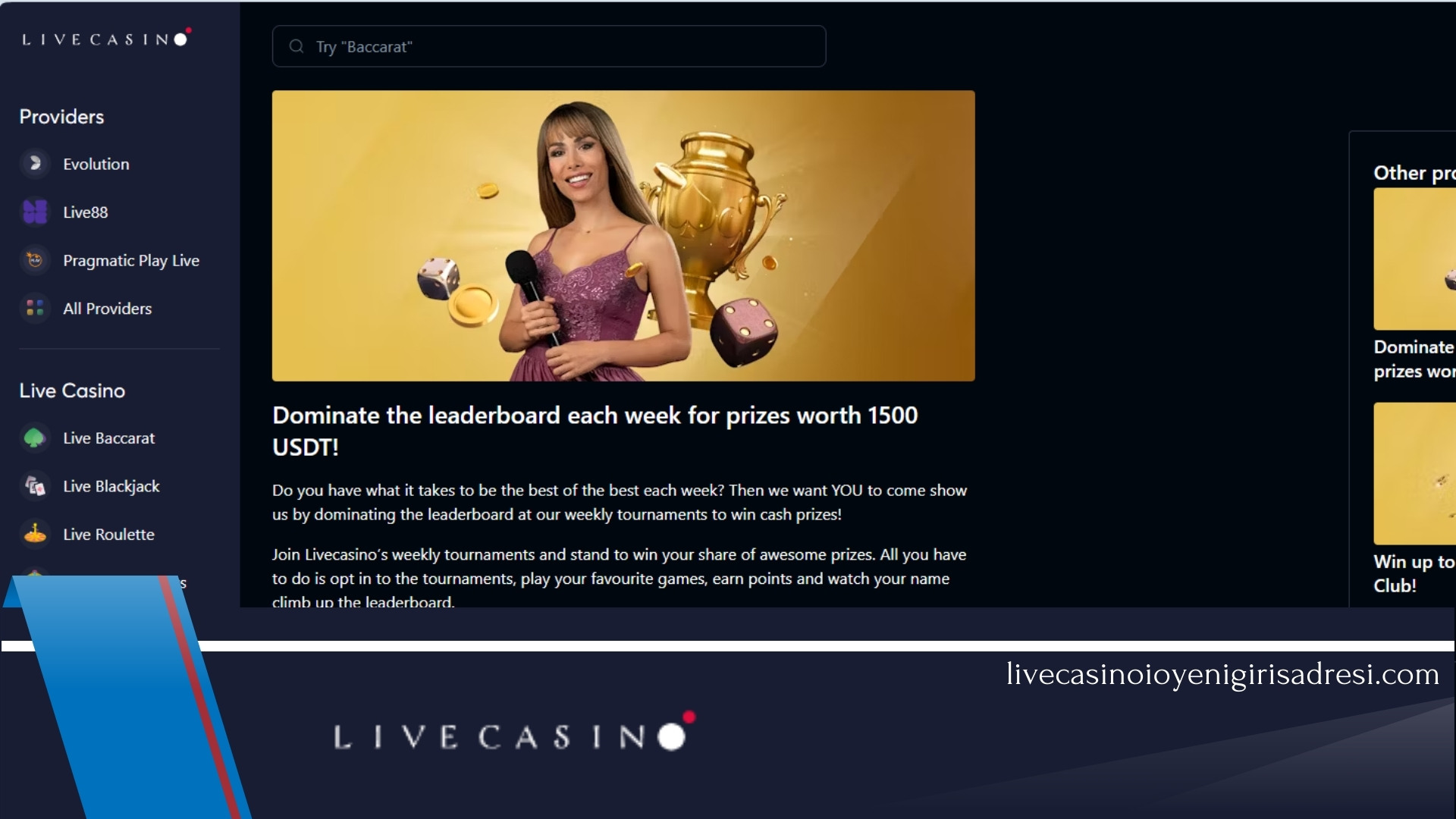 Livecasino.io Canlı Bahis