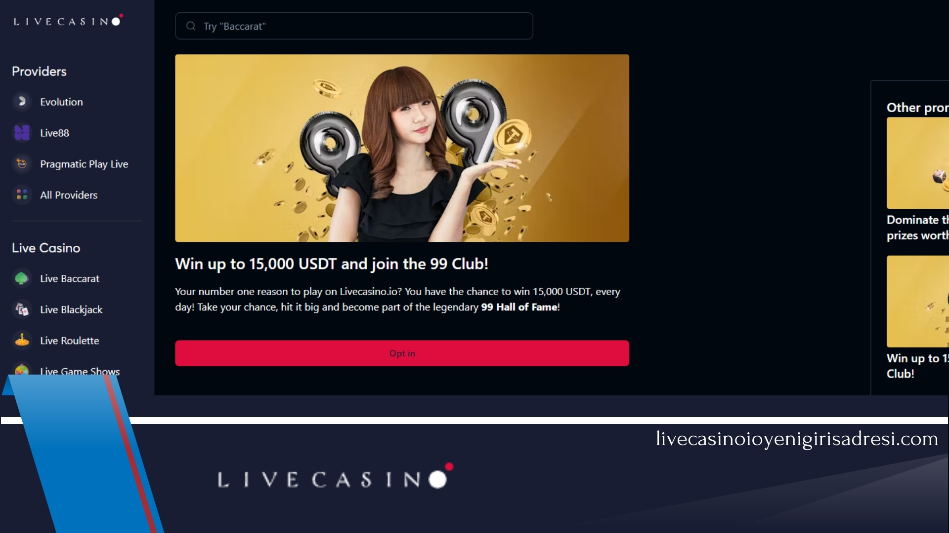 Livecasino.io Canlı Casino