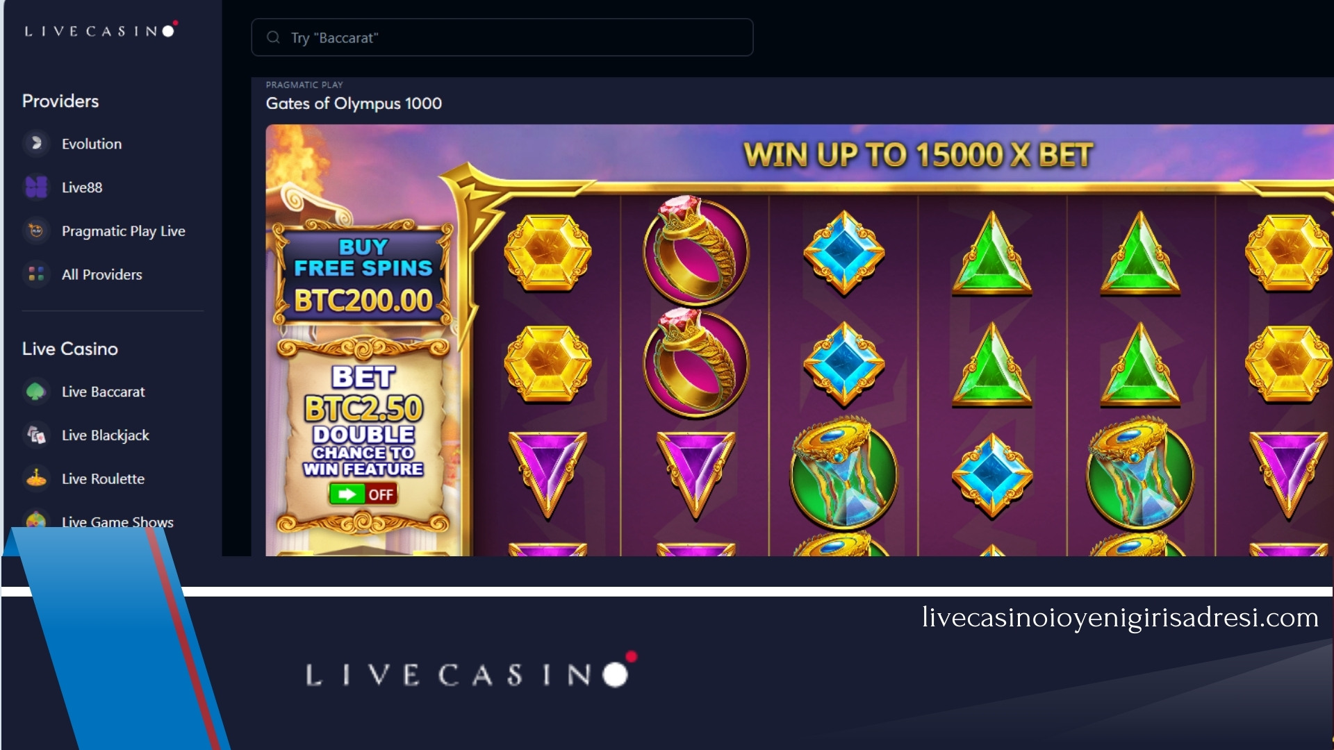 Livecasino.io Oyunları 